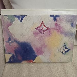 Watercolor Print Clutch